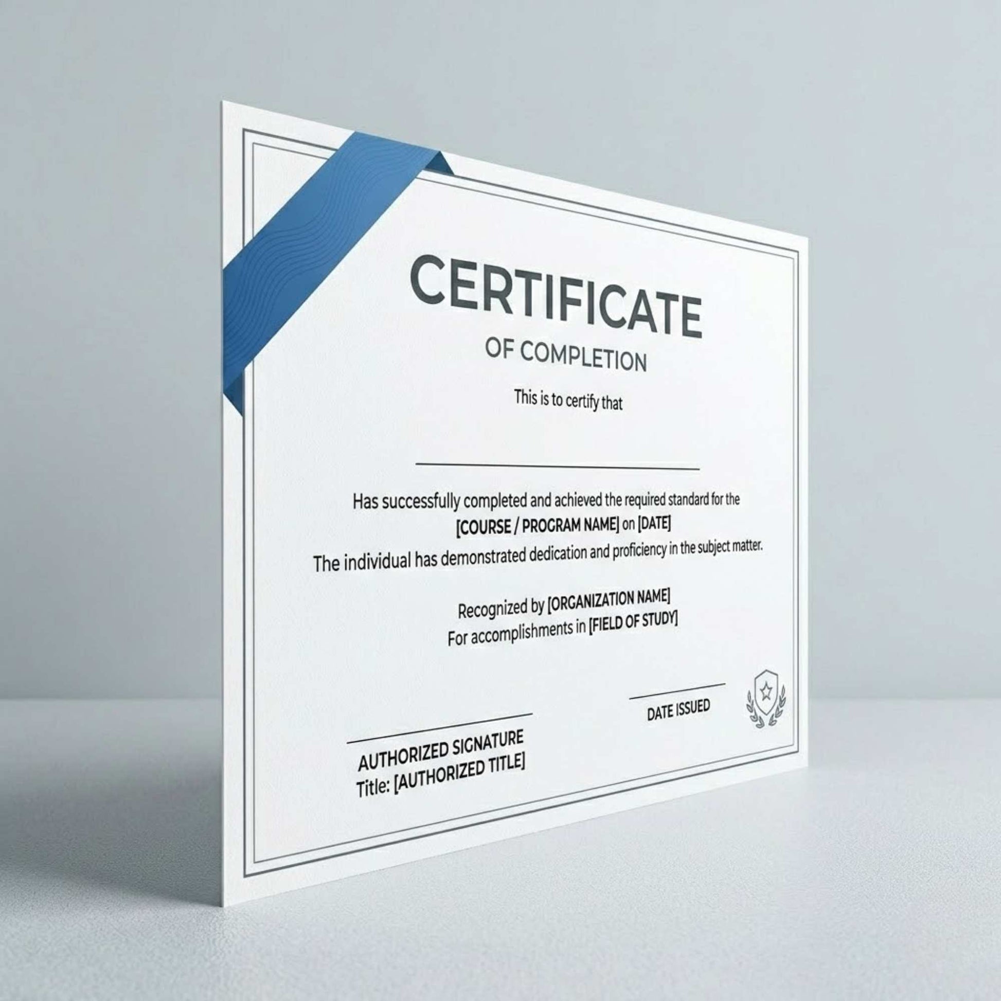 Training certificate printing – professionally printed certificates for workshops, training programs, and corporate skill development recognition.