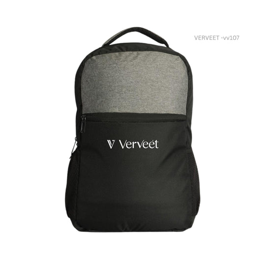 Two-tone laptop backpack for office use with organized compartments for work essentials and daily commute