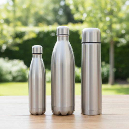 Vacuum insulated stainless steel hot and cold water bottle, thermal flask for office, travel, and corporate gifting