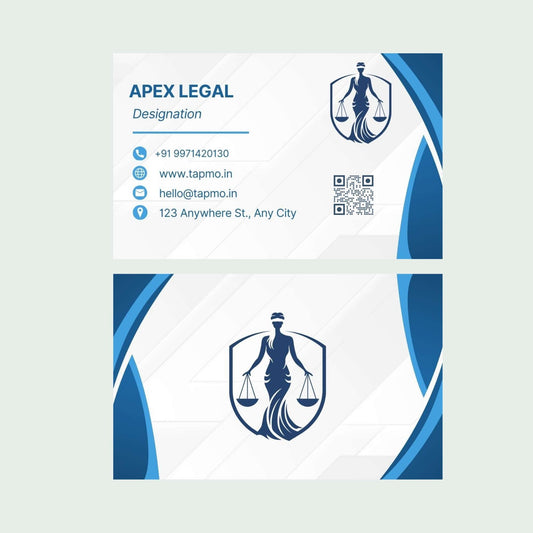 Premium Velvet Paper Visiting Card for Lawyers & Advocates – Square Corner