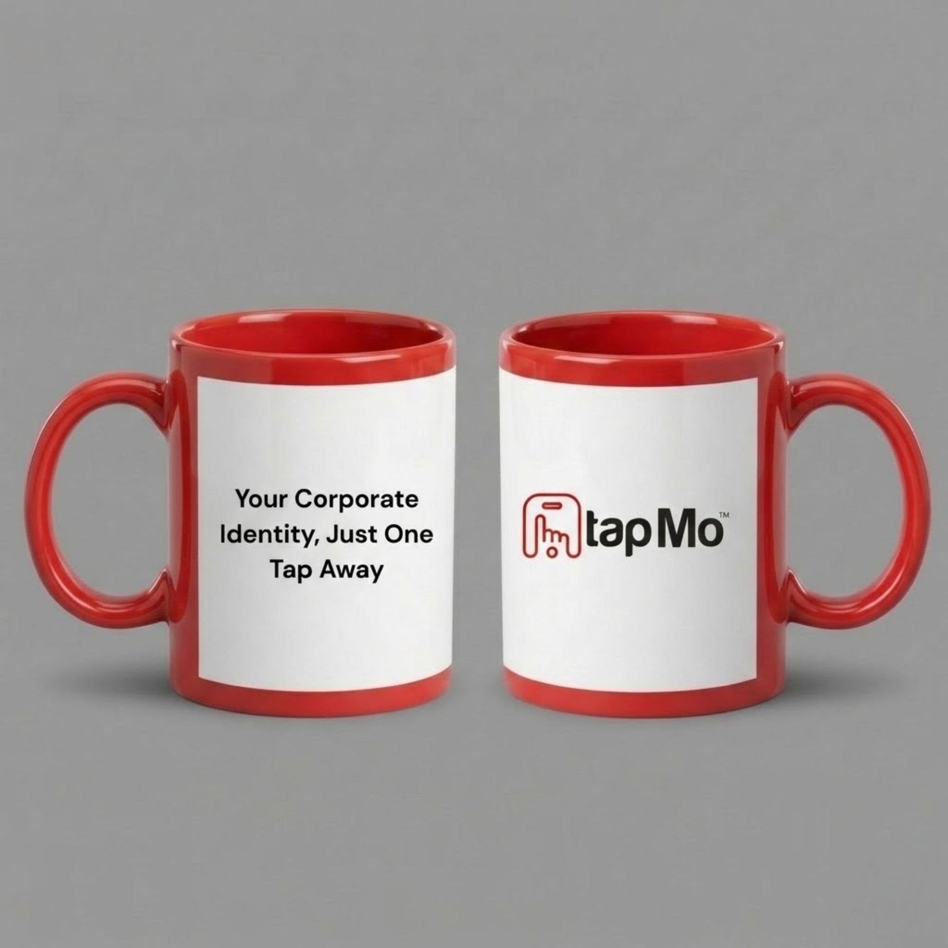 Verveet custom ceramic patch mug with logo printing – personalized coffee mug for corporate branding and promotional gifting.