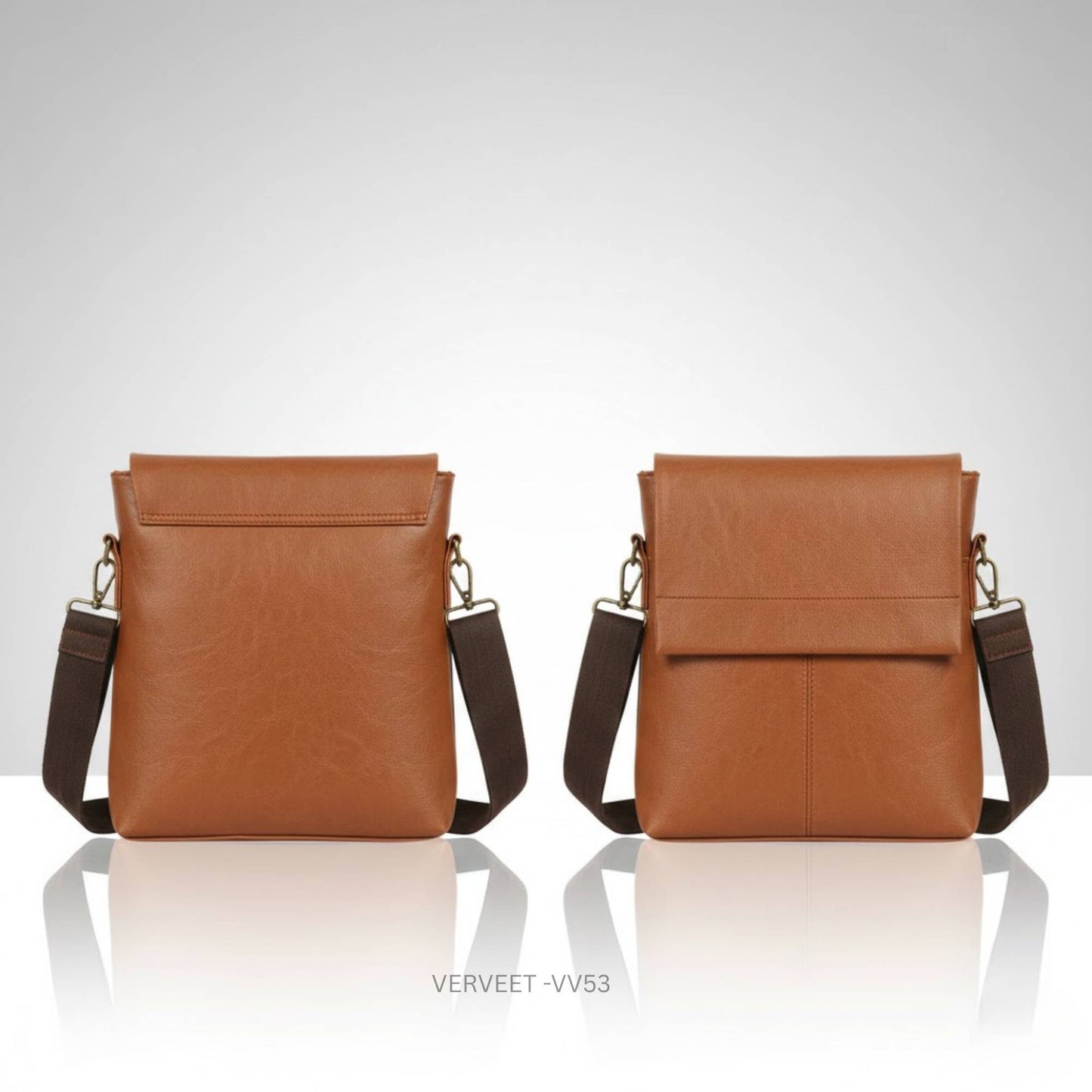 Verveet Premium Leather Sling Bag for Men | Stylish Crossbody Office & Travel Bag with Adjustable Strap
