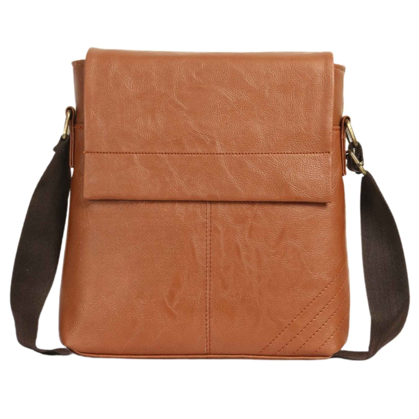 Verveet Premium Leather Sling Bag for Men | Stylish Crossbody Office & Travel Bag with Adjustable Strap