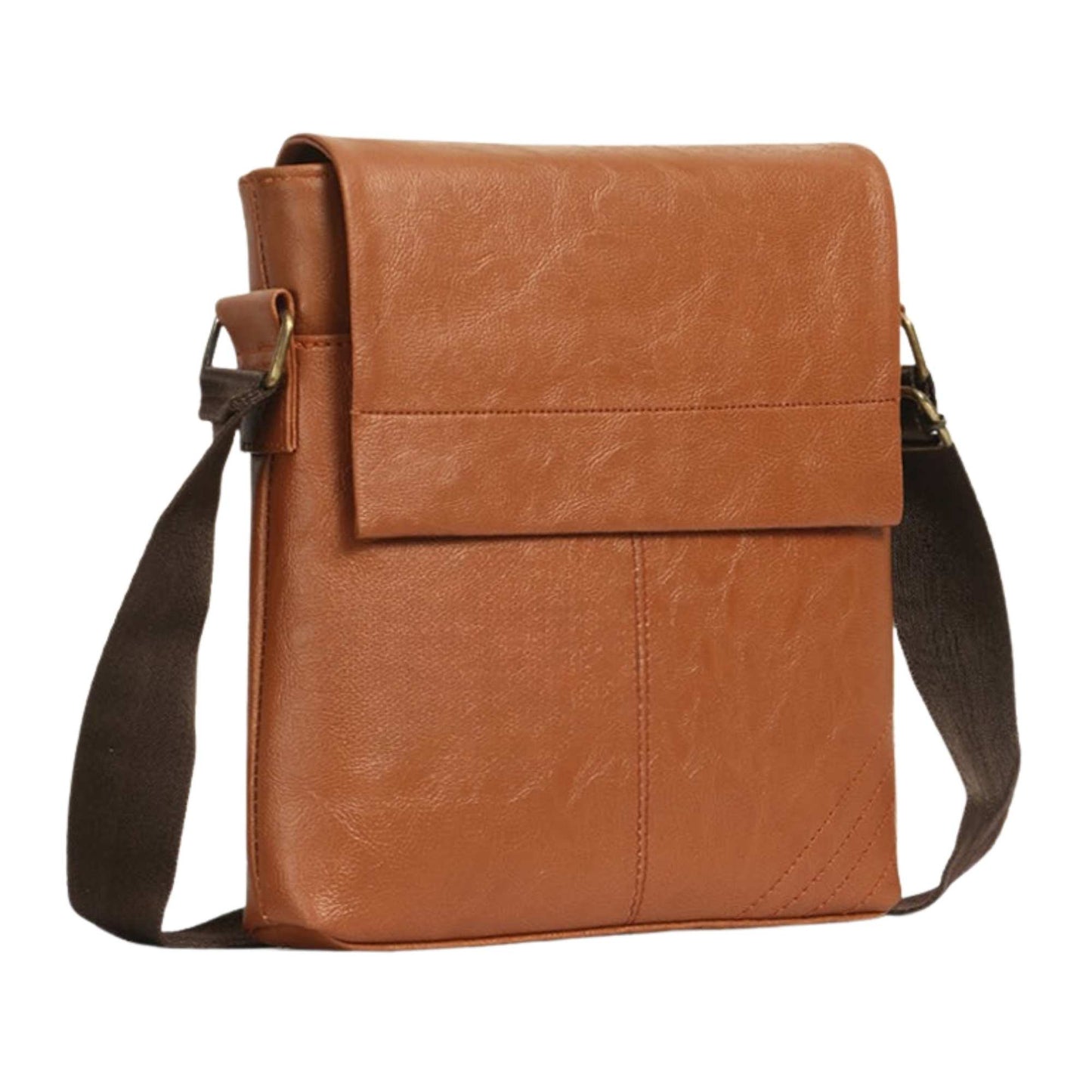 Verveet Premium Leather Sling Bag for Men | Stylish Crossbody Office & Travel Bag with Adjustable Strap