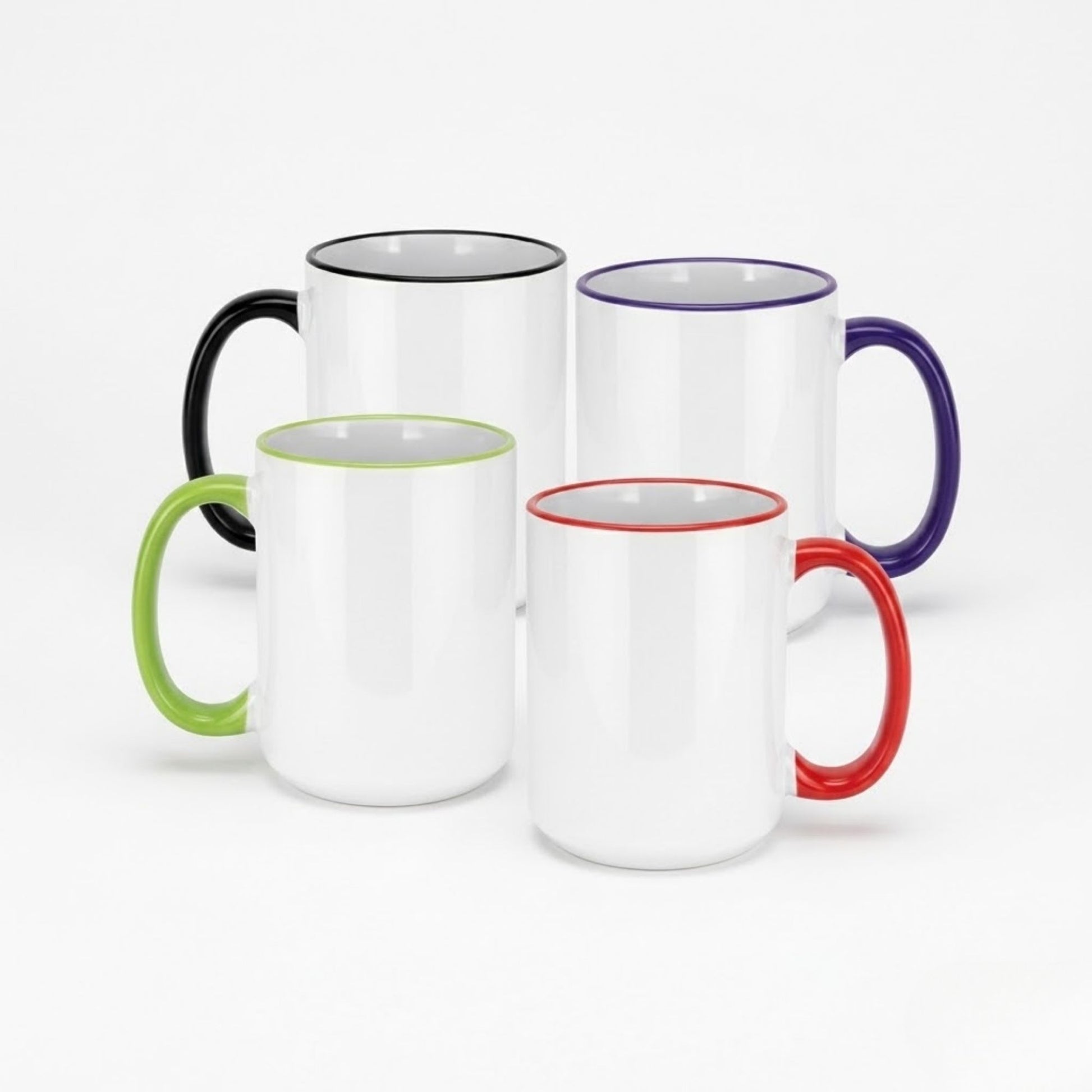 Verveet rim and handle ceramic mug – customized coffee mug with logo printing for corporate branding and promotional gifts.