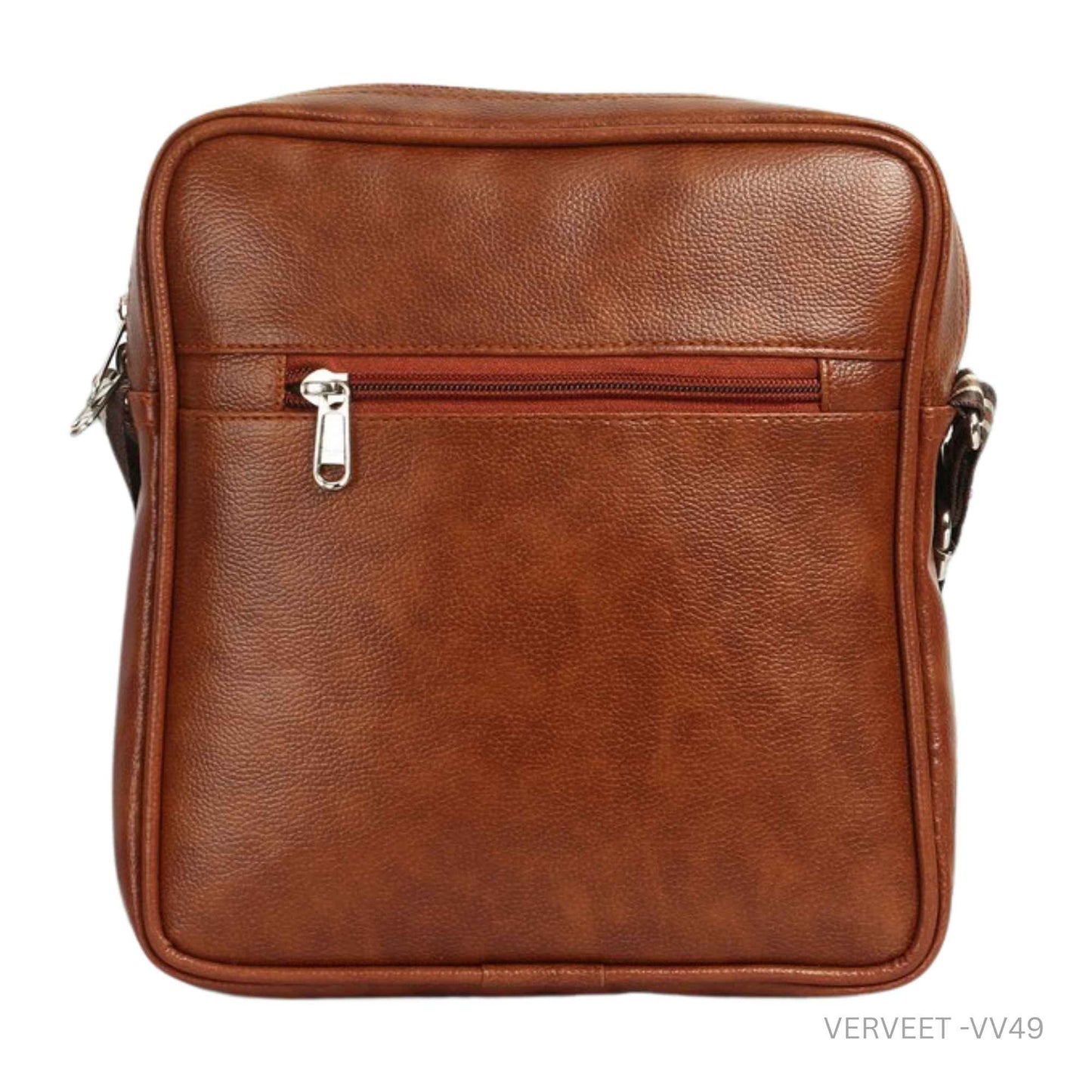 Verveet Premium Leather Sling Bag for Men | Stylish Crossbody Office & Travel Bag with Adjustable Strap