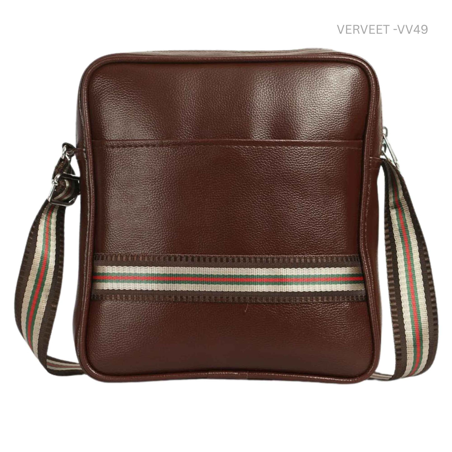 Verveet Premium Leather Sling Bag for Men | Stylish Crossbody Office & Travel Bag with Adjustable Strap