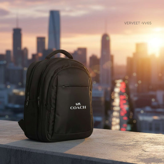 Verveet VV65 Premium Black Laptop Backpack | Professional Office, Business & Travel Bag