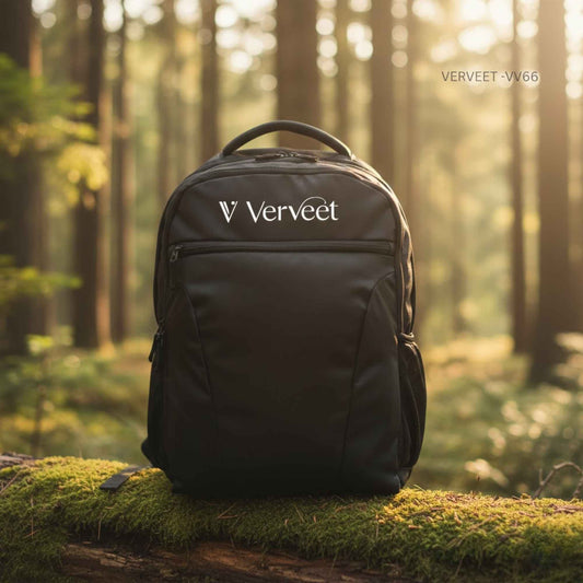 Verveet VV66 Premium Black Laptop Backpack | Office, Business & Corporate Travel Bag