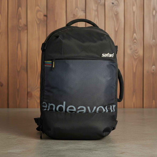 Premium Black Laptop Backpack with Front Panel Design | Office, Travel & Corporate Use