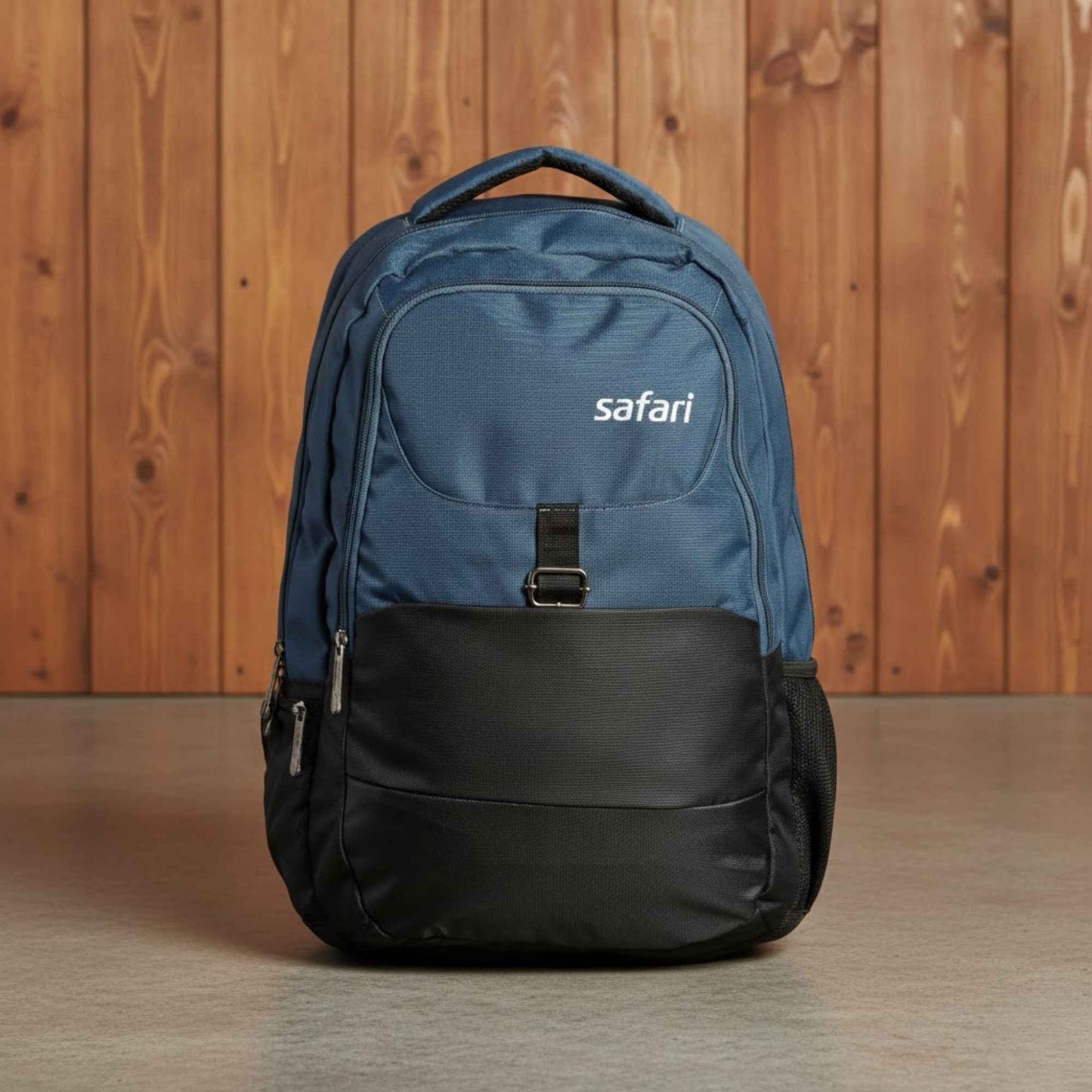 VERVEET Blue & Black Laptop Backpack | Office & Corporate Backpack