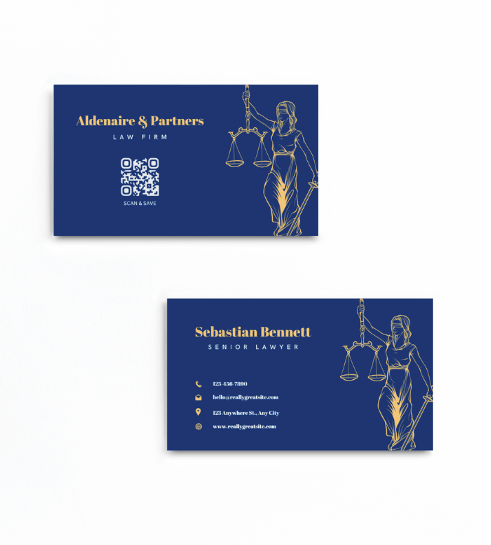 Visiting Card for Lawyers | Premium Quality | 250 GSM