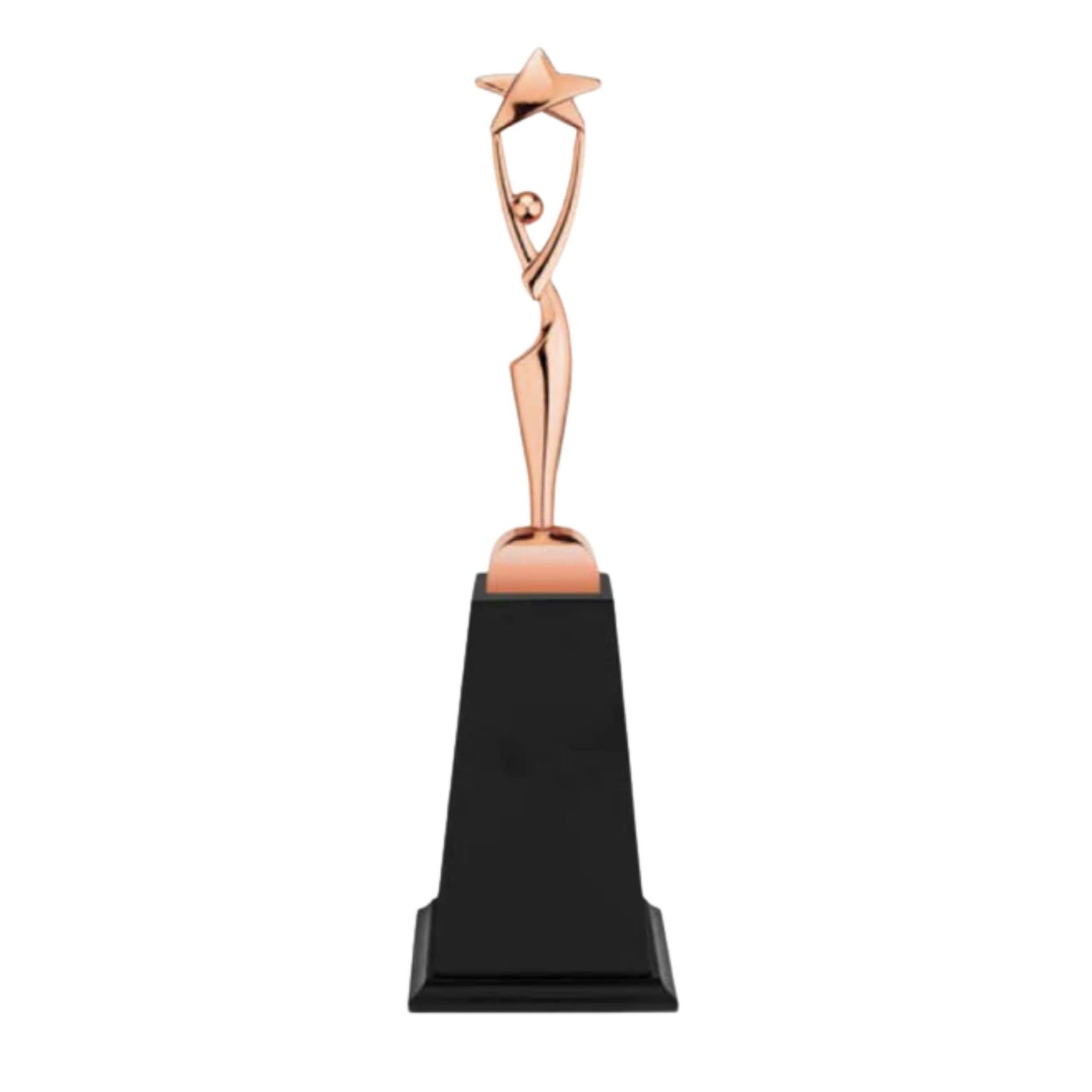 Woman with Star Trophy (Large Base) | Custom Metal Awards